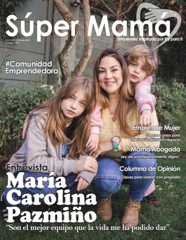 María Carolina Pazmiño - Coach Familiar y Madre, con sus hijos Valeria y Andrés